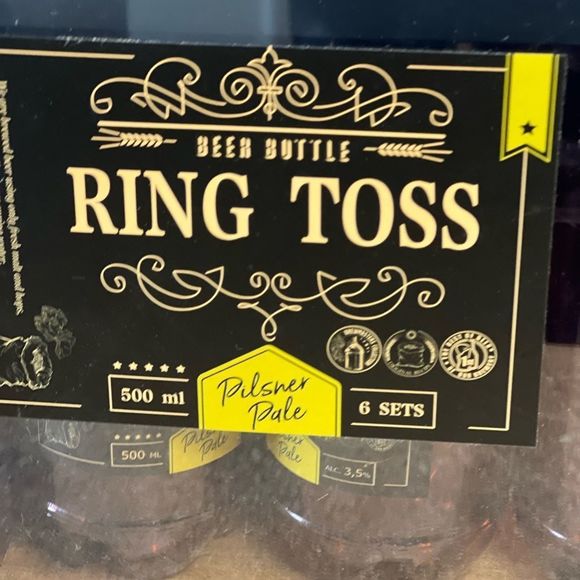 Berkshire Pilsner Ale Beer Bottle Ring Toss Game NWT - Picture 2 of 7